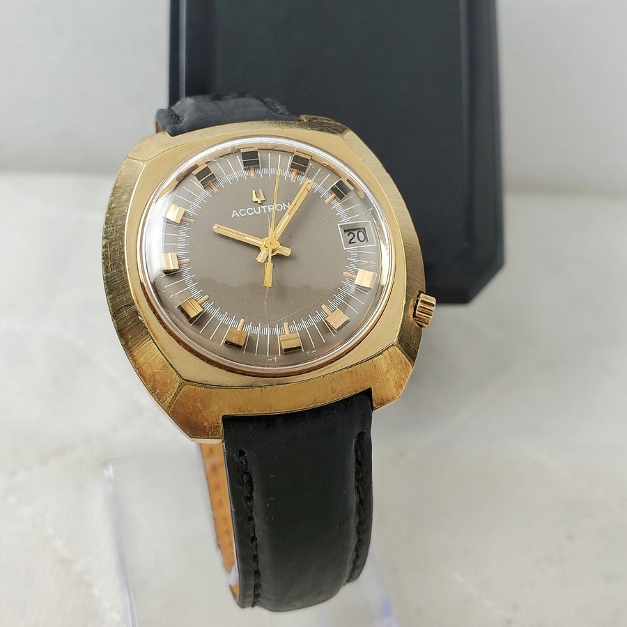 Bulova Accutron Legacy 2181 Tuning Fork Date Men's Watch — Pre-Owned