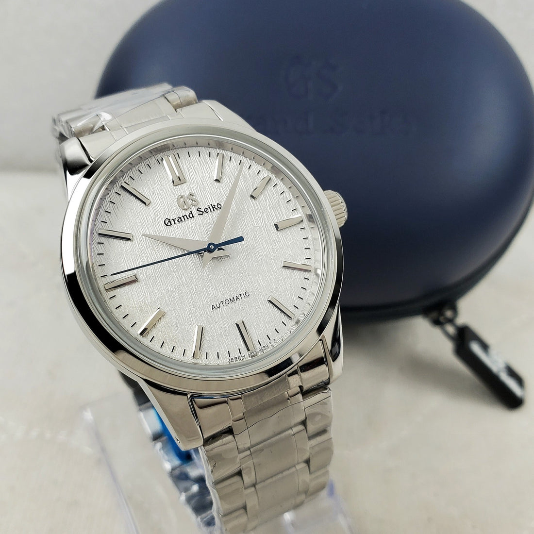 CUSTOM GS HERITAGE TEXTURED WHITE AUTOMATIC NH35 MOVEMENT MEN'S WATCH NEW..READ