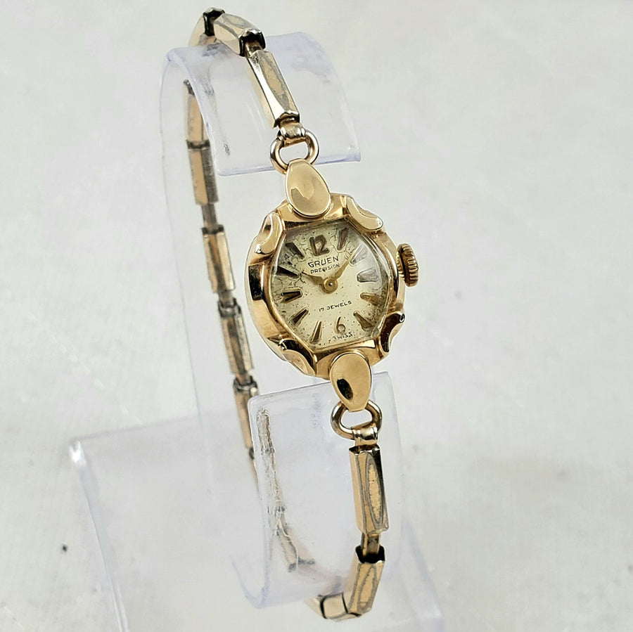 Gruen Precision Swiss Handwind 17 Jewels 14K Solid Gold Women's Watch — Pre-Owned, photo 1