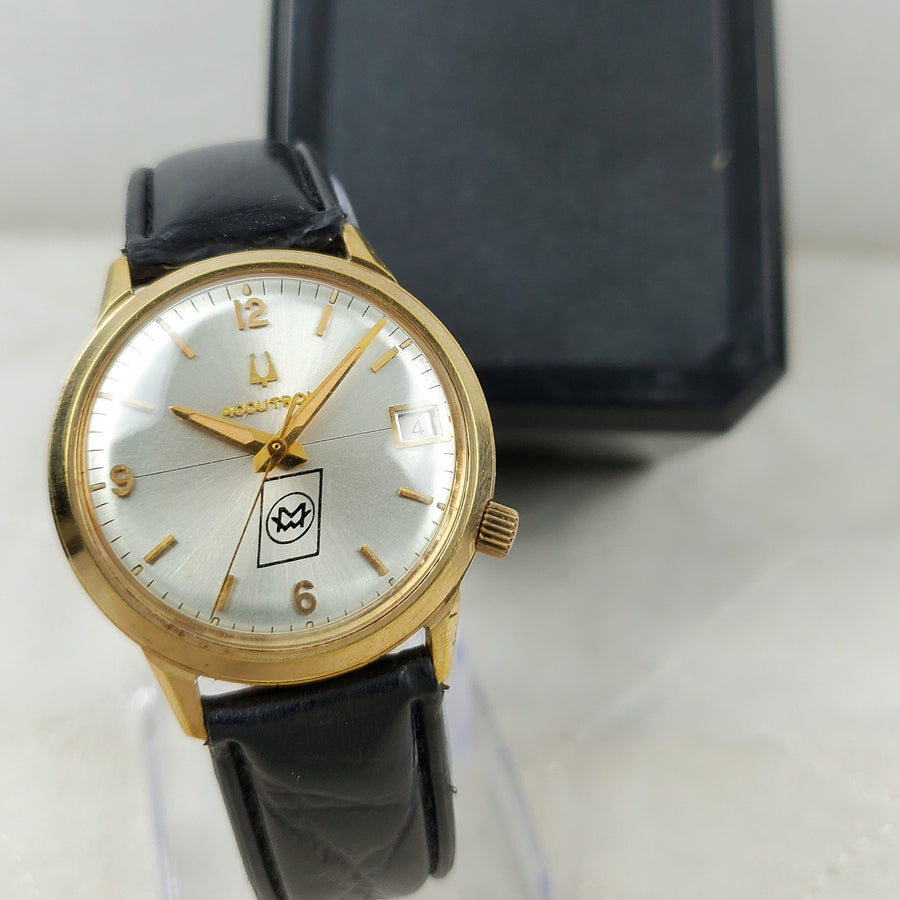 Bulova Accutron Tuning Fork Motor Wheel 25 YRS. Service Watch — Pre-Owned, photo 1