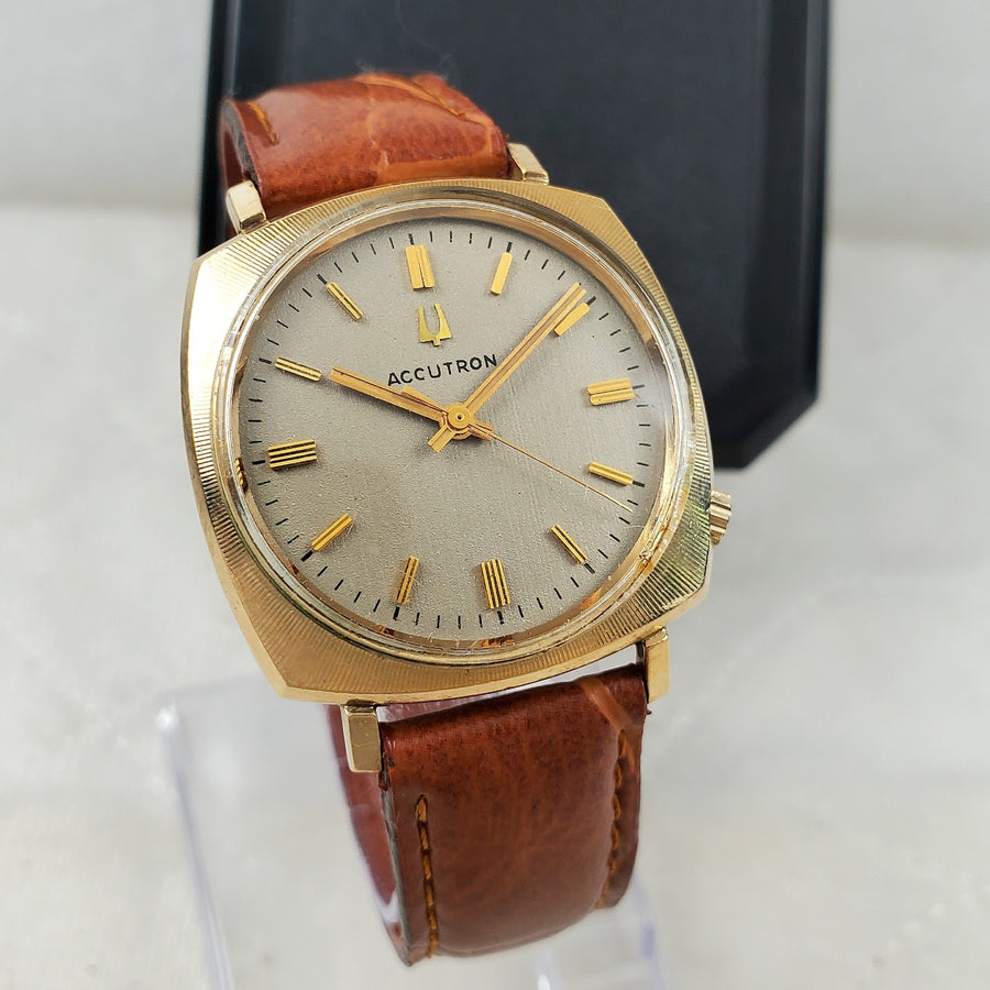 Bulova Accutron 2180 Tuning Fork Classic 10K R.G.P Men's Watch — Pre-Owned, photo 1