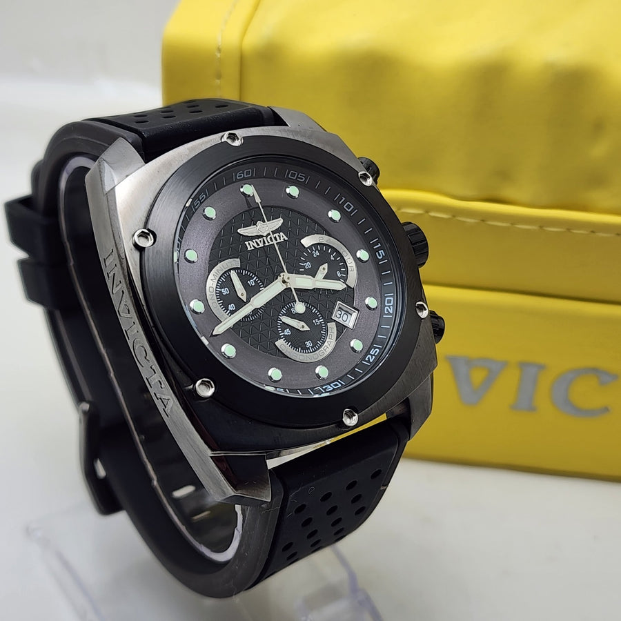 Invicta Macau S1 Racing Team 5181 Chronograph Black Men's Watch — Pre-Owned, photo 1
