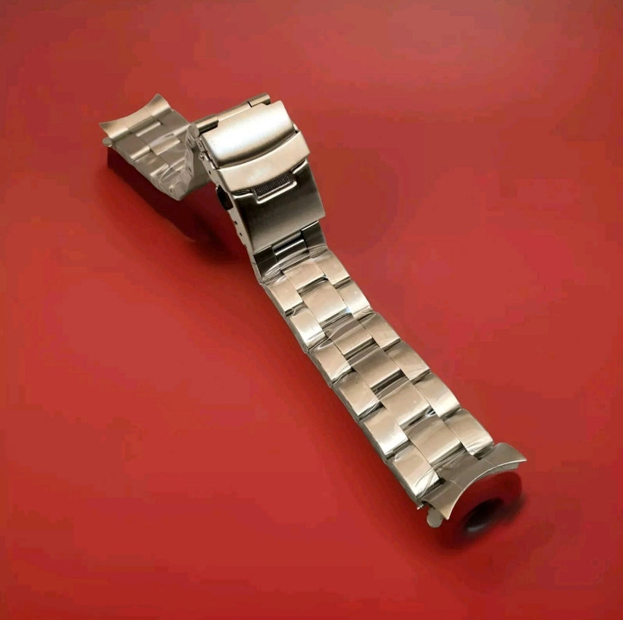 MILTAT Stainless Steel Watch Band for Seiko, 20mm, Silver, No Logo — photo 1