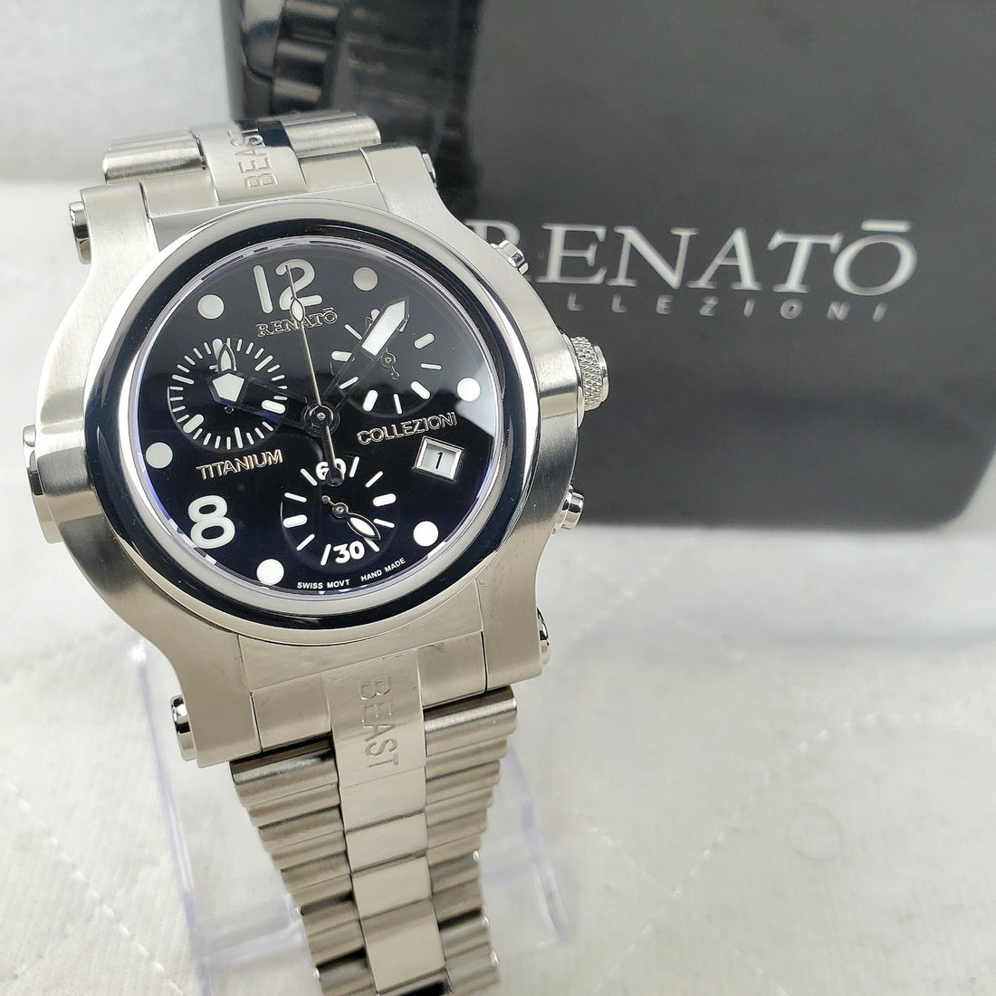 Renato T-rex Beast Swiss Chronograph Titanium Hand Made Limited Men's Watch — Pre-Owned, photo 1