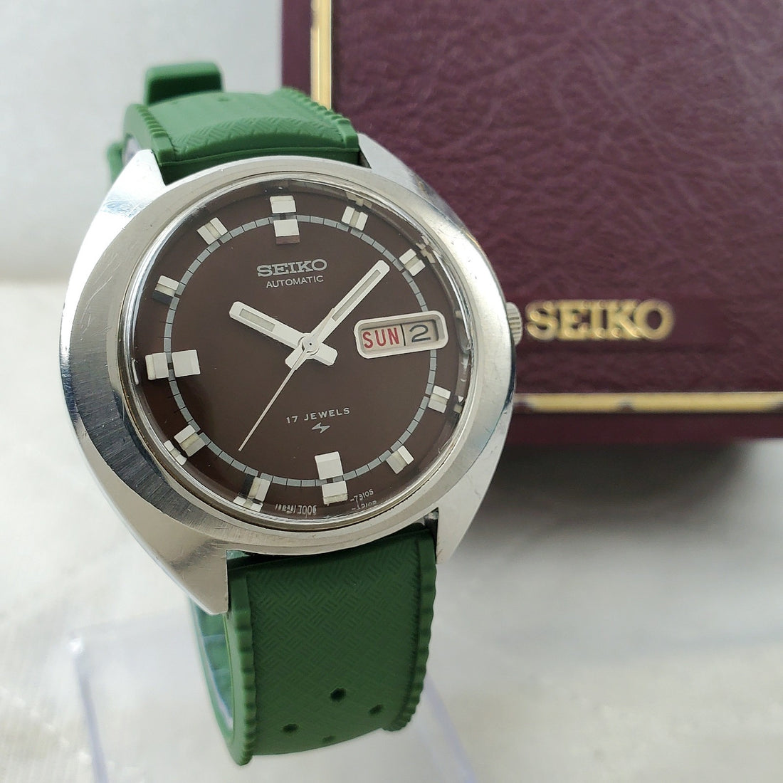 Seiko 7006-7199 Automatic Day/date 17 Jewels Japan Men's Watch — Pre-Owned