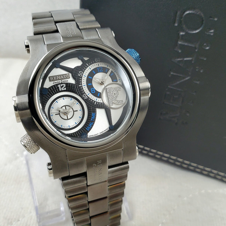 Renato Beast Dual Time Limited Edition Hand Made Swiss WR 300M Men's Watch — Pre-Owned, photo 1