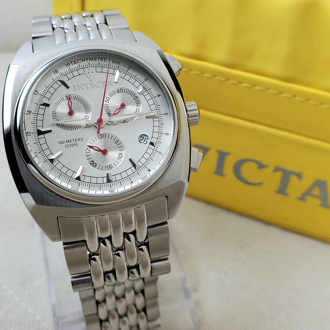 Invicta 3917 Chronograph WR 100M Swiss Parts Movement Men's Watch — Pre-Owned, photo 1