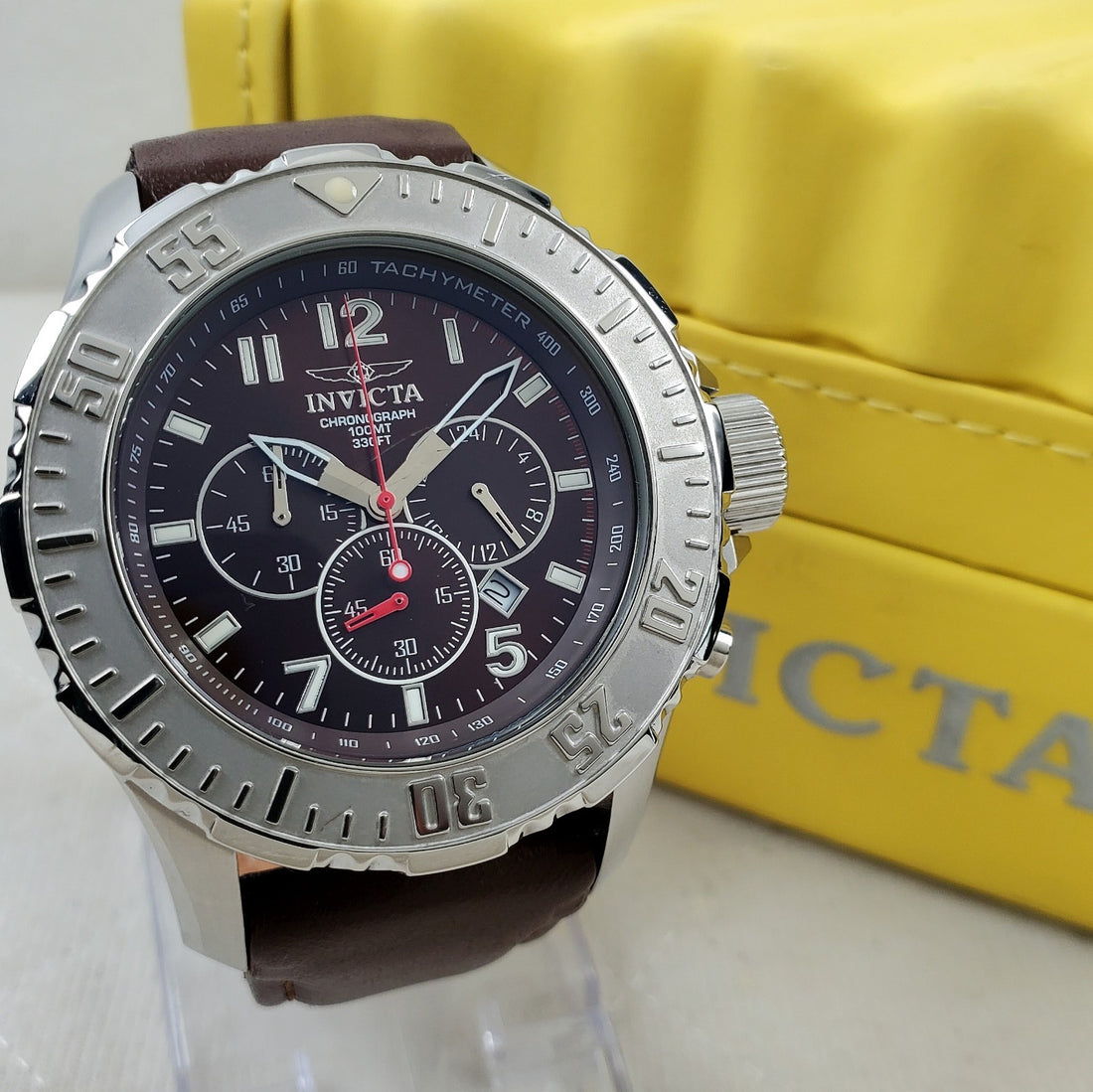 Invicta II Collection Sport Chronograph Elite 4665 Brown 49MM Men's Watch — Pre-Owned, photo 1