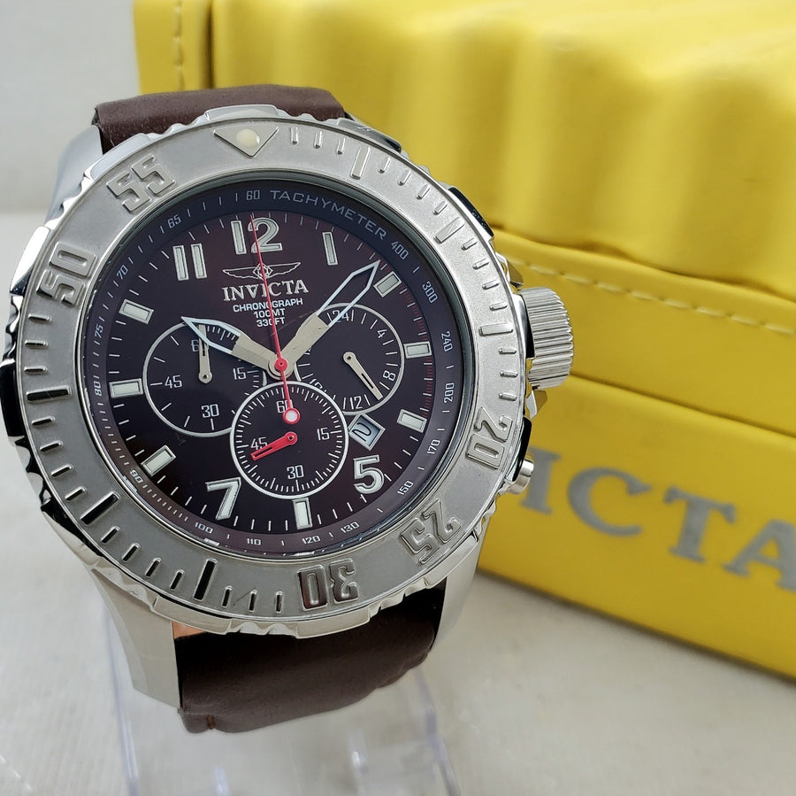 Invicta II Collection Sport Chronograph Elite 4665 Brown 49MM Men's Watch — Pre-Owned, photo 1