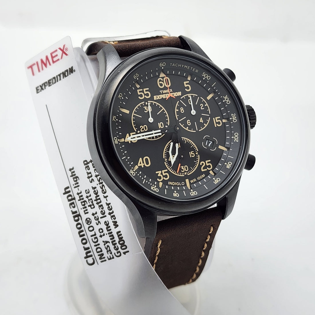 Timex Expedition T49905 Chronograph Military Field Indiglo WR 100M Date Men's — Pre-Owned, photo 1