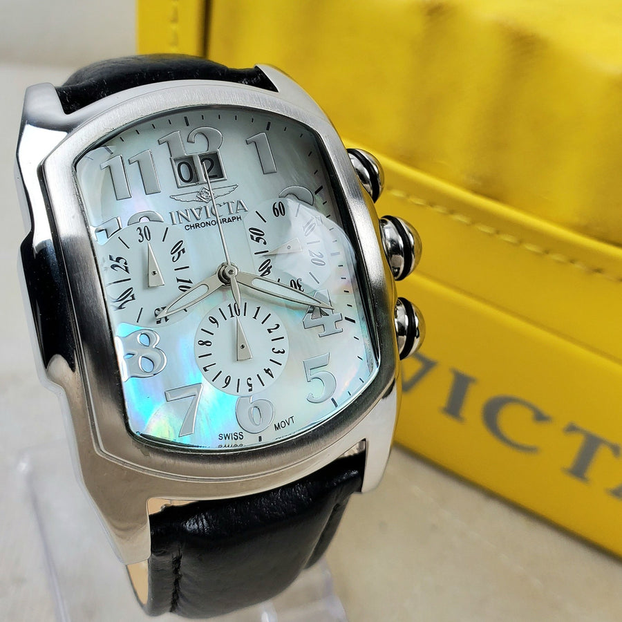 Invicta Lupah Chronograp 4392 Swiss Mov't Sapphire MOP Men's Watch — Pre-Owned, photo 1