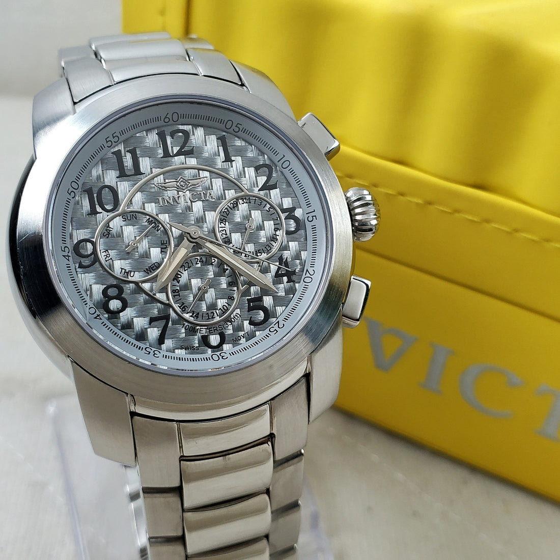 Invicta II Collection Extreme 3350 Carbon Fiber Dual Time Quartz Men's Watch — Pre-Owned, photo 1