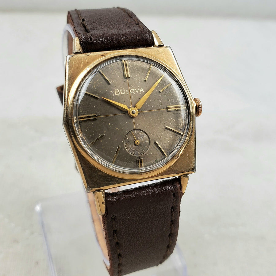Bulova Banker G Hexagon Swiss 10K Gold Handwind Men's Watch — Pre-Owned, photo 1