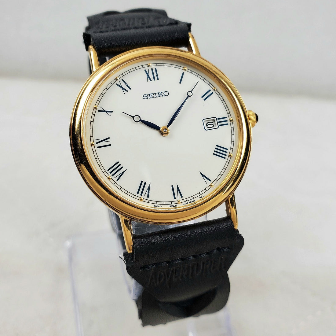 Seiko 7N39-0A19 Roman Japan Mov't Classic Men's Watch — Pre-Owned, photo 1