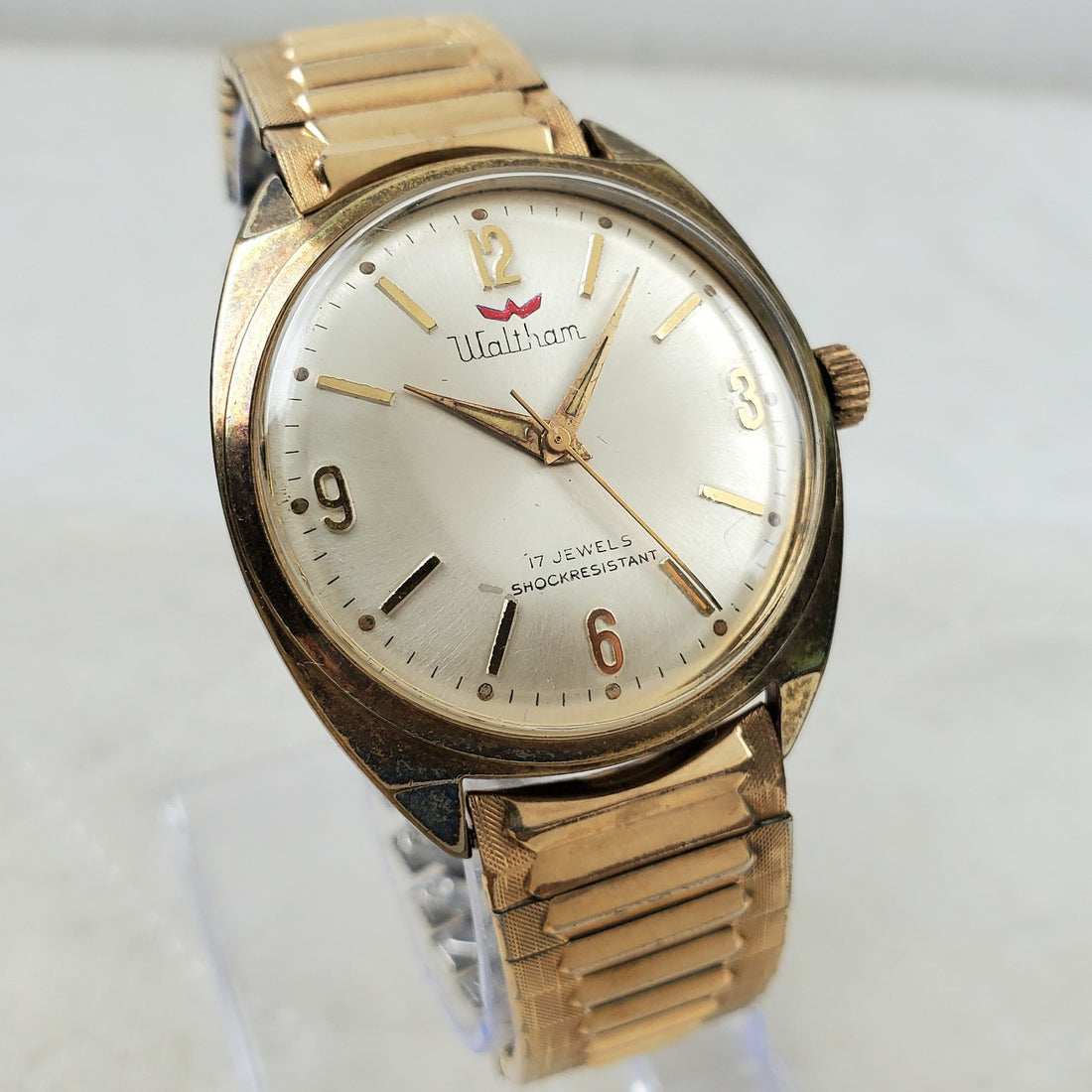Waltham 17 Jewel Mechanical Handwind Gold Tone Classic Men's Watch — Pre-Owned, photo 1