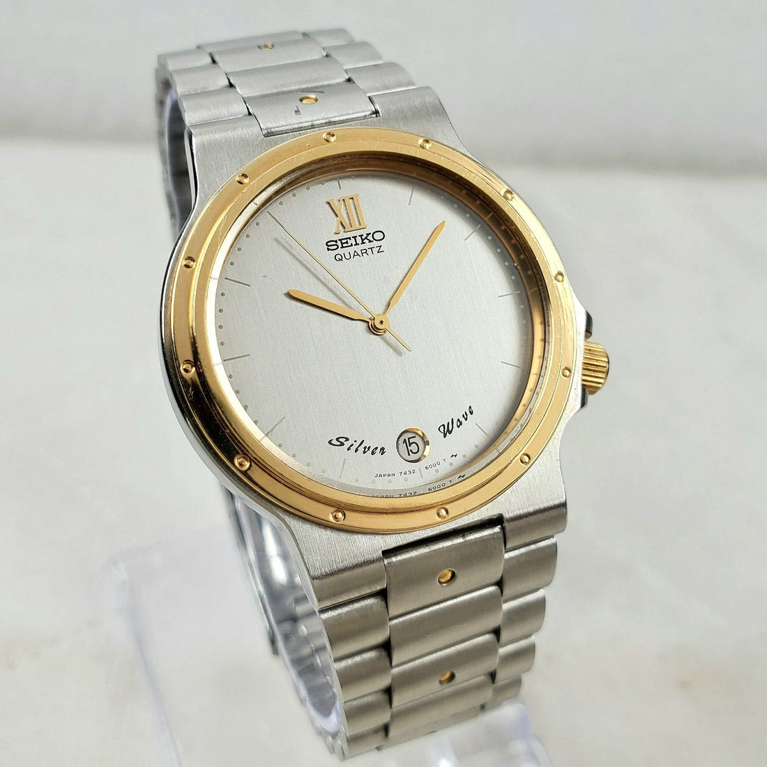 Seiko Silver Wave 7432-6000 Quartz Japan Classic Men's Watch — Pre-Owned