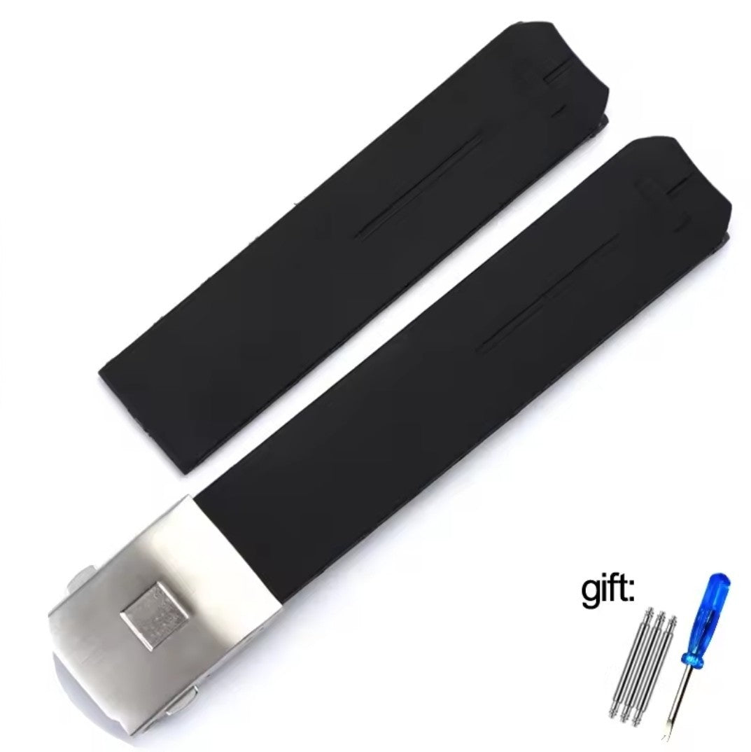 Aftermarket Rubber Watch Band for Tissot T-Touch, 21mm, Black — photo 1