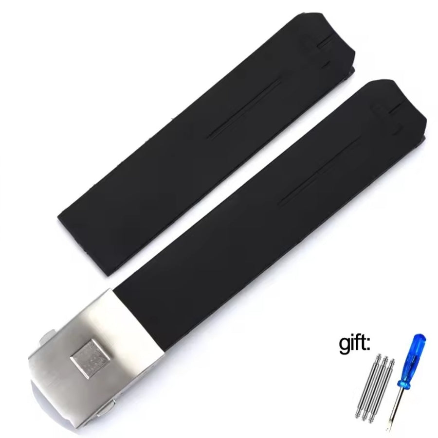Aftermarket Rubber Watch Band for Tissot T-Touch, 21mm, Black — photo 1