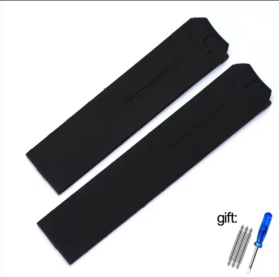 Aftermarket Rubber Watch Band for Tissot T-Touch, 20mm, Black — photo 1