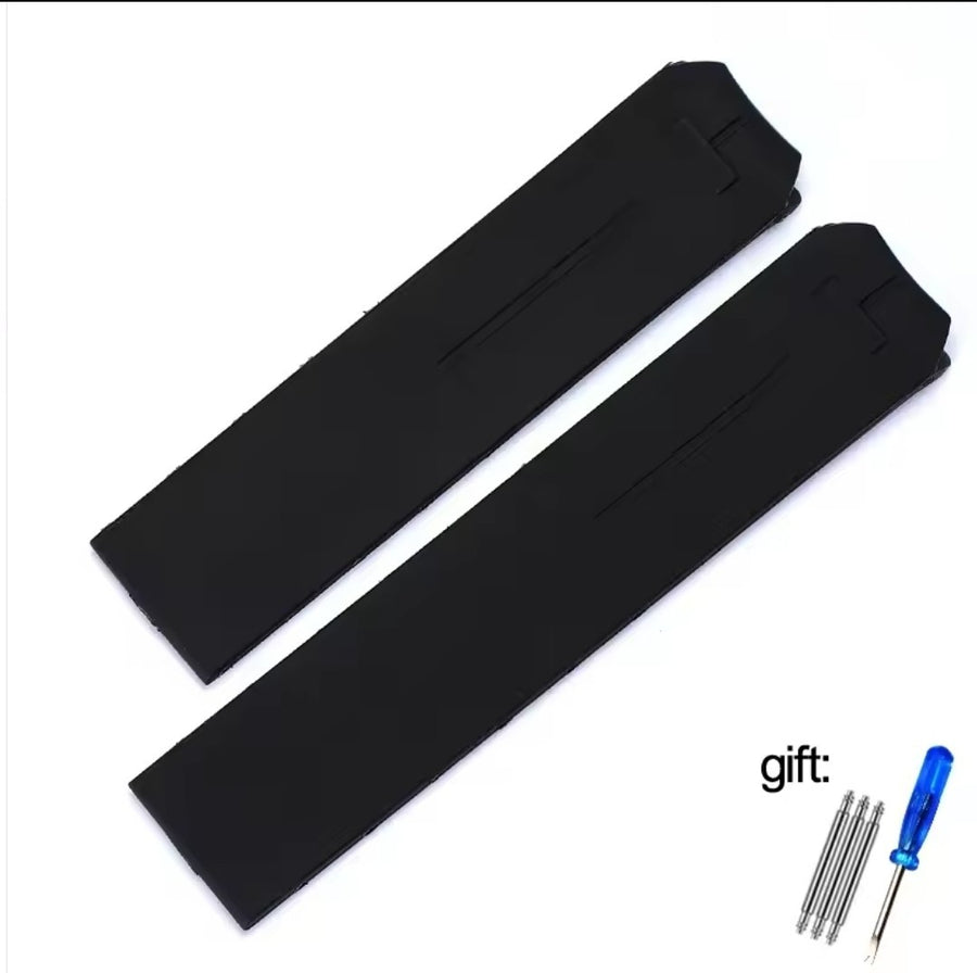 Aftermarket Rubber Watch Band for Tissot T-Touch, 20mm, Black — photo 1