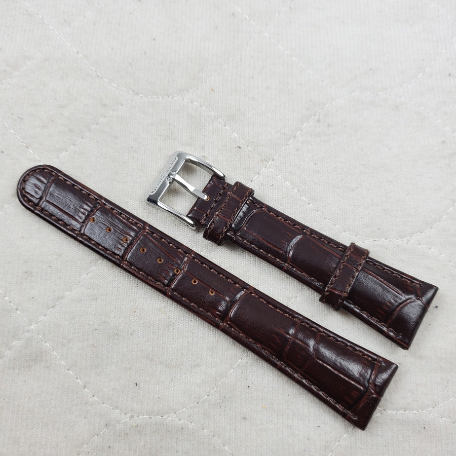 Leather Pin Buckle for Seiko/Grand Seiko, 20mm, Brown — photo 1