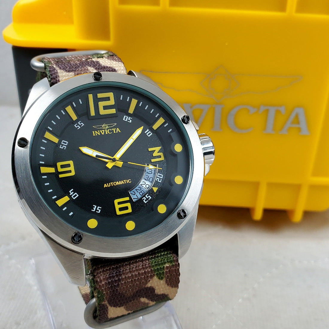 Invicta I-force Automatic 23508 Military Field Camo Date 50MM Men's Watch — Pre-Owned, photo 1