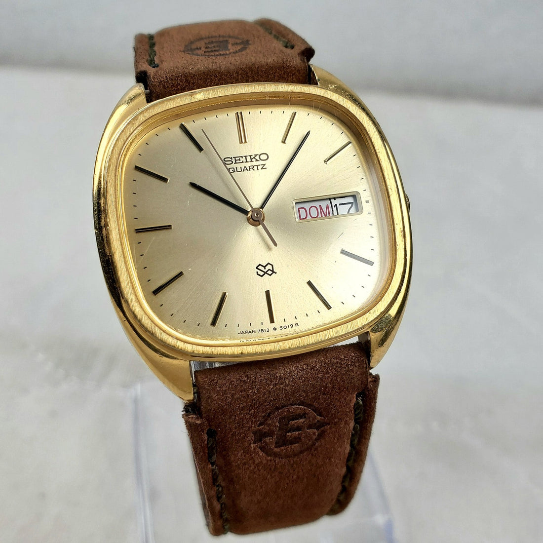 Seiko SQ TV 7813-5009 Quartz Day/date Japan Men's Watch — Pre-Owned, photo 1