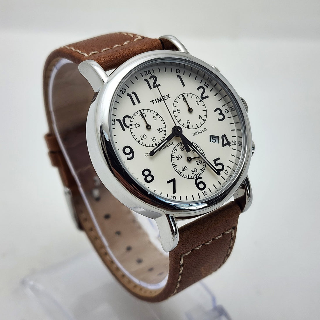 Timex Weekender Chronograph Indiglo TW2P71400 Military Field Men's Watch — Pre-Owned