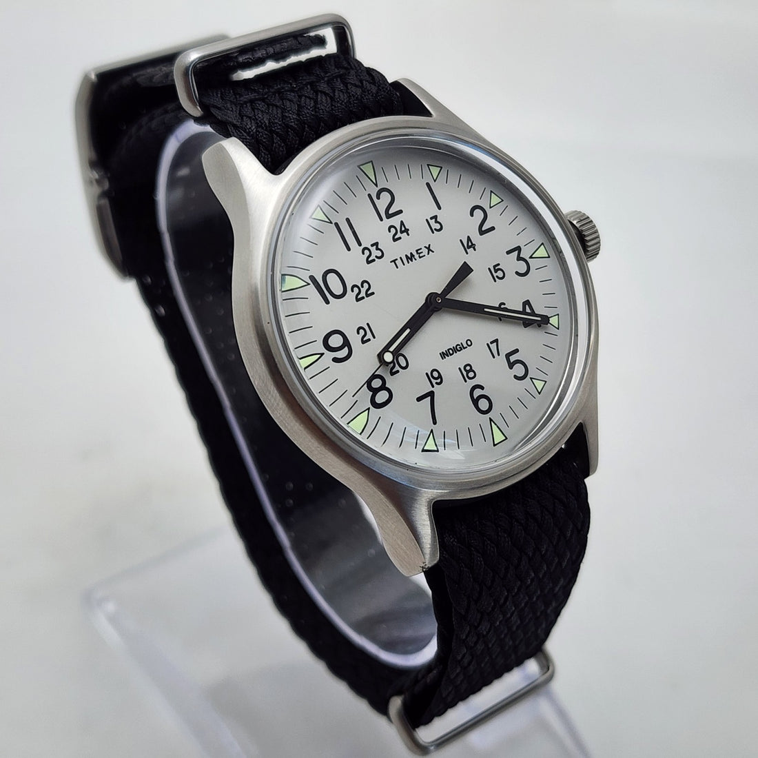 Timex MK1 Indiglo TW2R68500 WR 30M Gray/black Military Field Men's Watch — Pre-Owned, photo 1