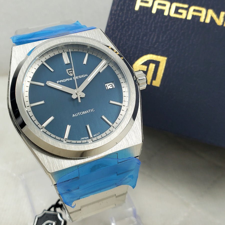 Pagani Design PD-1753 Automatic NH35 Sports Blue Date 40MM Men's Watch — Pre-Owned