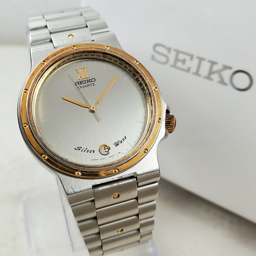 Seiko Silver Wave 7432-6000 Quartz Japan Classic Men's Watch — Pre-Owned, photo 1
