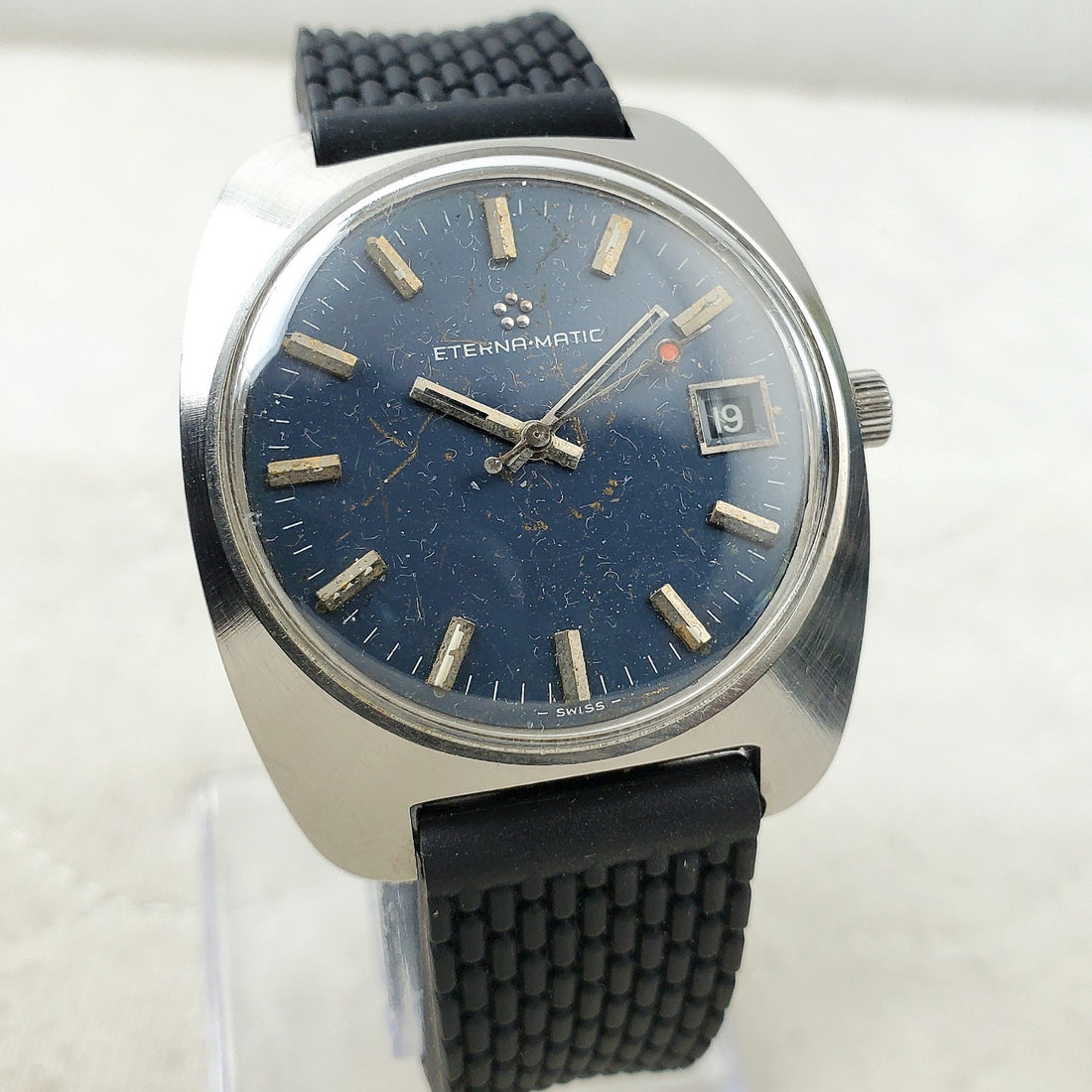 Eterna Eterna-matic Automatic Swiss Blue Date 36MM Men's Watch — Pre-Owned, photo 1