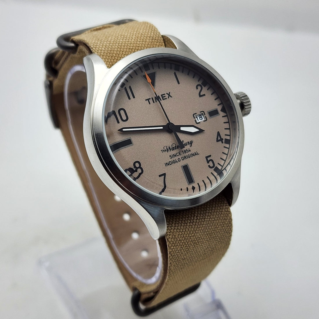 Timex the Waterbury Indiglo Original TW2P64600 Classic Brown/beige Men's Watch — Pre-Owned, photo 1