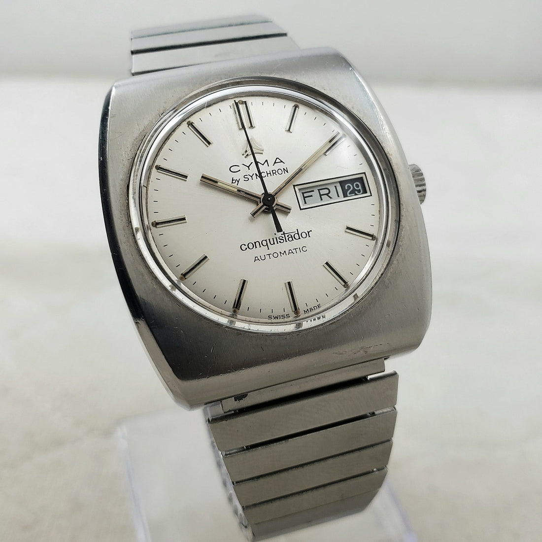 Cyma by Synchron Conquistador Automatic Day/date Men's Watch — Pre-Owned, photo 1