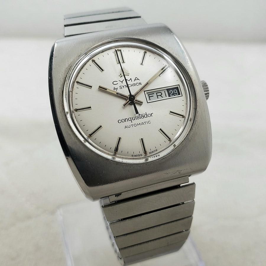 Cyma by Synchron Conquistador Automatic Day/date Men's Watch — Pre-Owned, photo 1