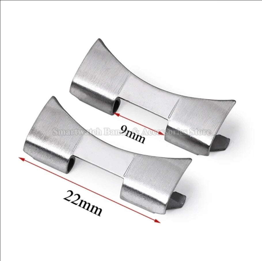 Stainless Steel Curved End-Link Adapter for Seiko, 22mm — photo 1