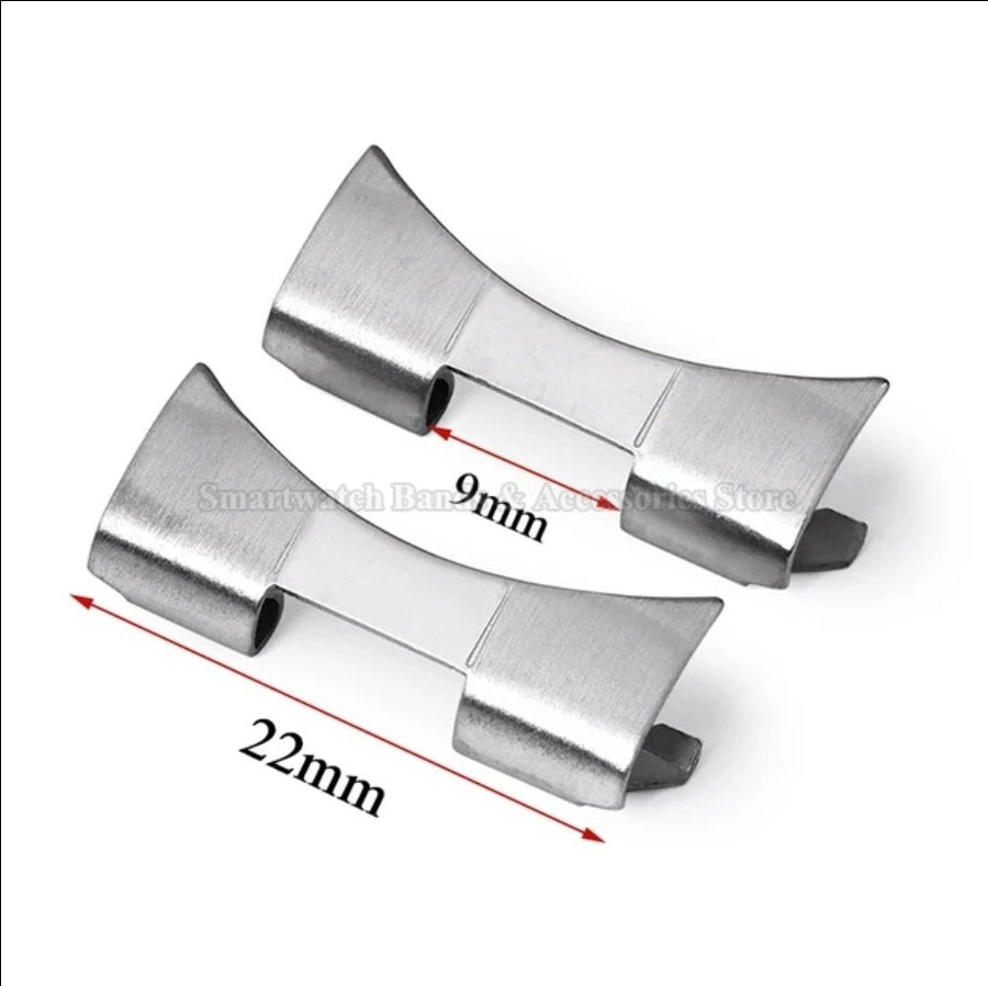 Stainless Steel Curved End-Link Adapter for Seiko, 22mm — photo 1
