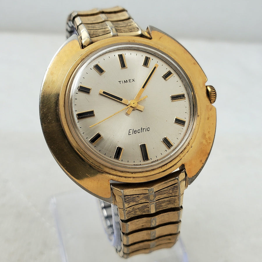 Timex Electric 9424 4070 Gold Tone Classic 41MM Men's Watch — Pre-Owned, photo 1