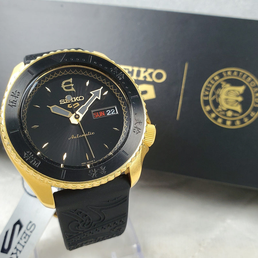 Seiko 5 Sports X Evisen Skateboard Samurai SRPF94K1 Automatic Men's Watch — Pre-Owned
