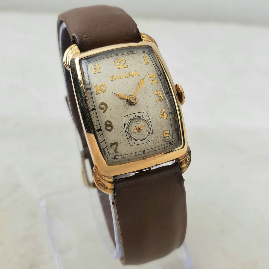 Bulova Tank Mechanical Handwind ART Deco 21MM Men's Watch — Pre-Owned