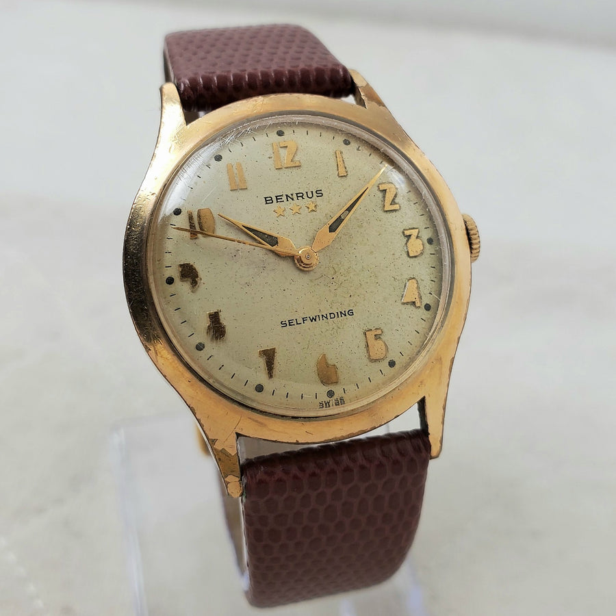 Benrus 3 Star Swiss Automatic Selfwinding Electroplate Bezel Watch — Pre-Owned, photo 1