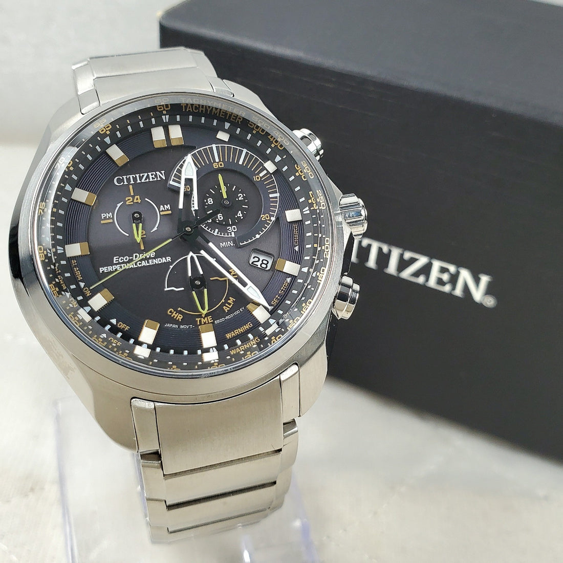 Citizen Eco-drive E820-R014421 Perpetual Calendar Sport Chronograph Men's Watch — Pre-Owned, photo 1