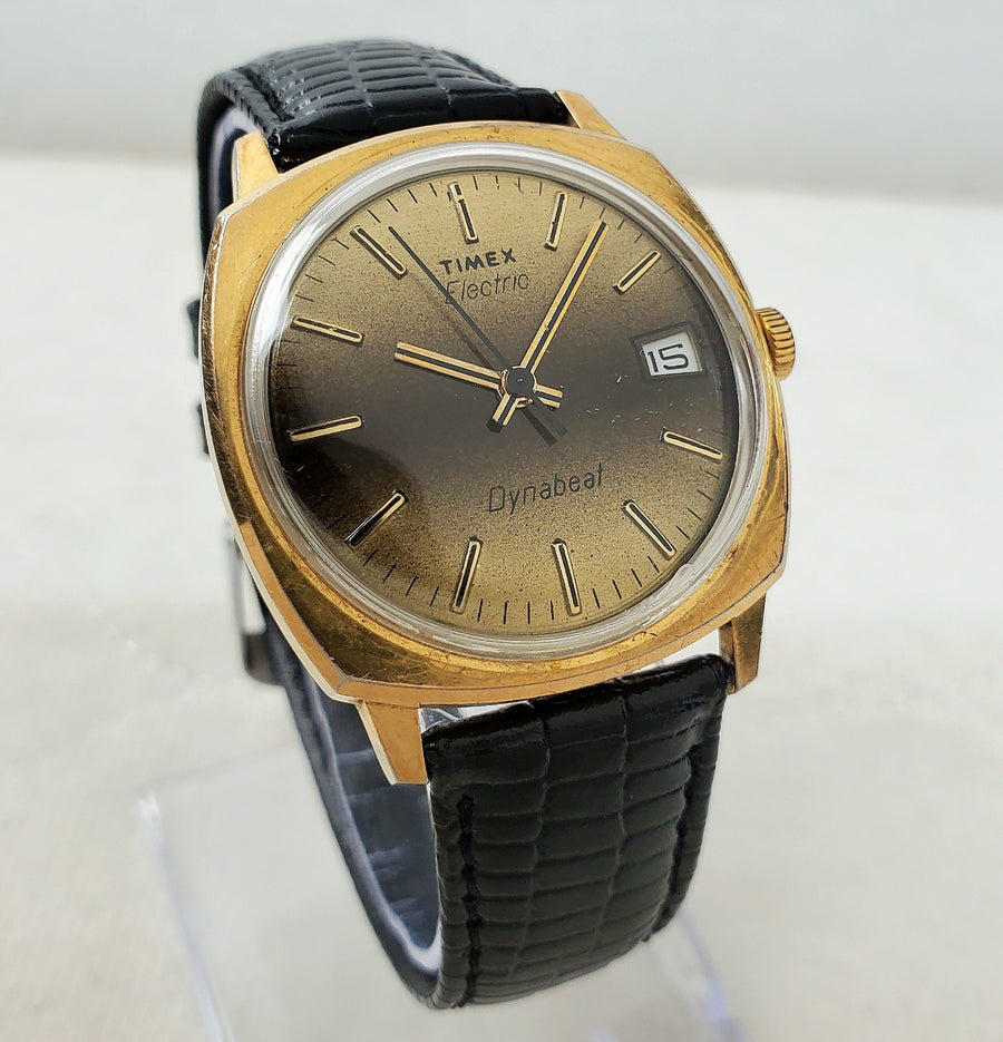 Timex Electric Dynabeat Tiger EYE Date 34MM Men's Watch — Pre-Owned, photo 1