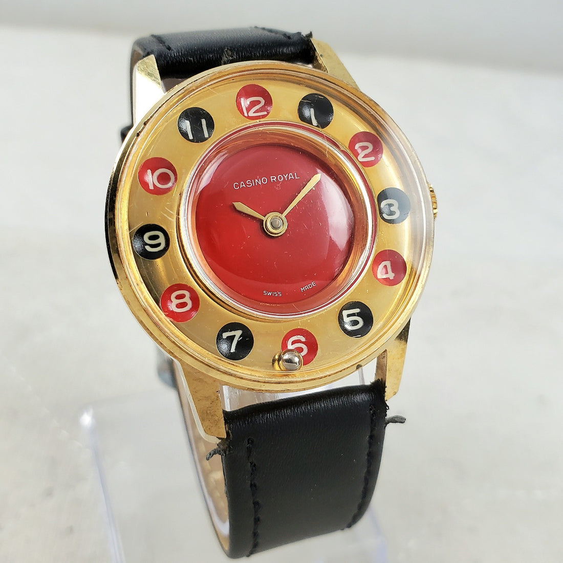 Casino Royal Roulette Game Swiss Made Handwind Men's Watch — Pre-Owned