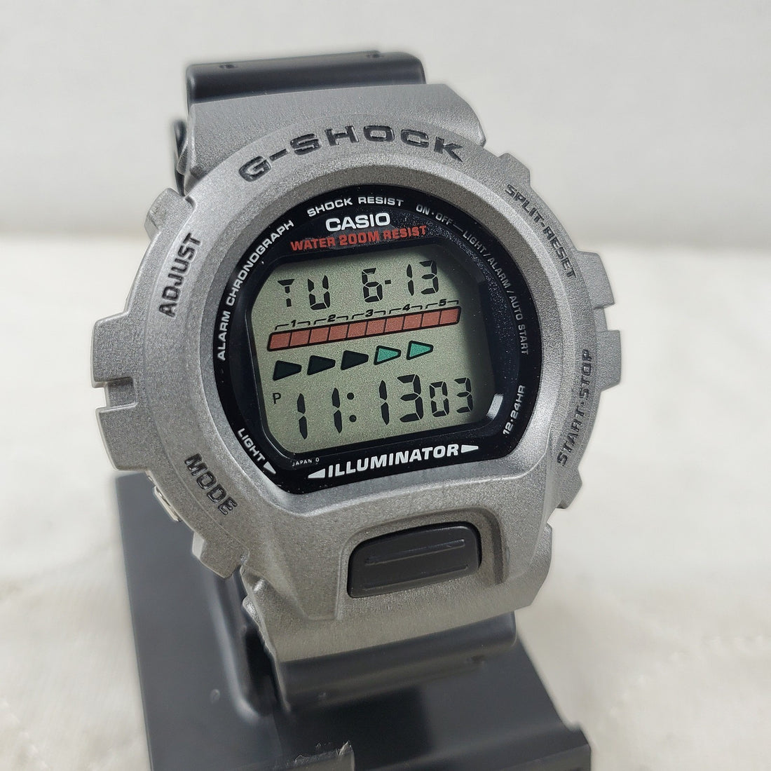 Casio G-shock DW-6600F Illuminator Digital Gray/black Alarm Chrono Men's Watch — Pre-Owned, photo 1