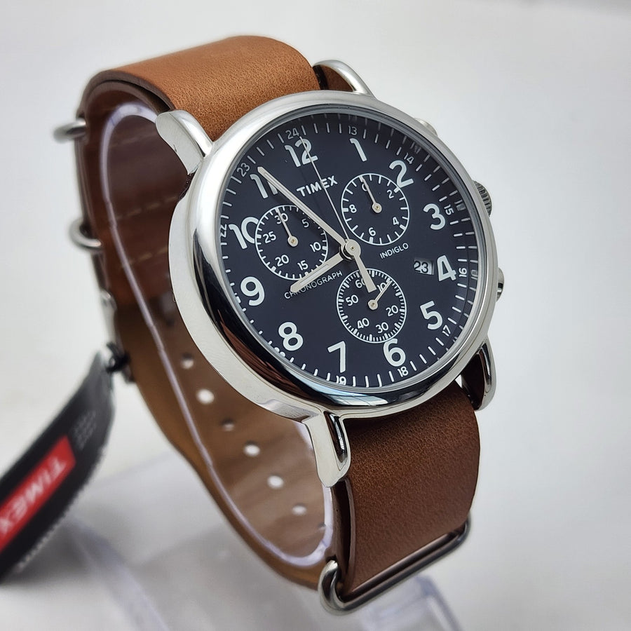 Timex Weekender Chronograph Indiglo TW2P62300 Quartz Military Field Men's Watch — Pre-Owned, photo 1