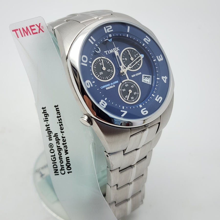 Timex Chronograph Alarm T26351 Indiglo Date WR 100M Analog Men's Watch — Pre-Owned, photo 1