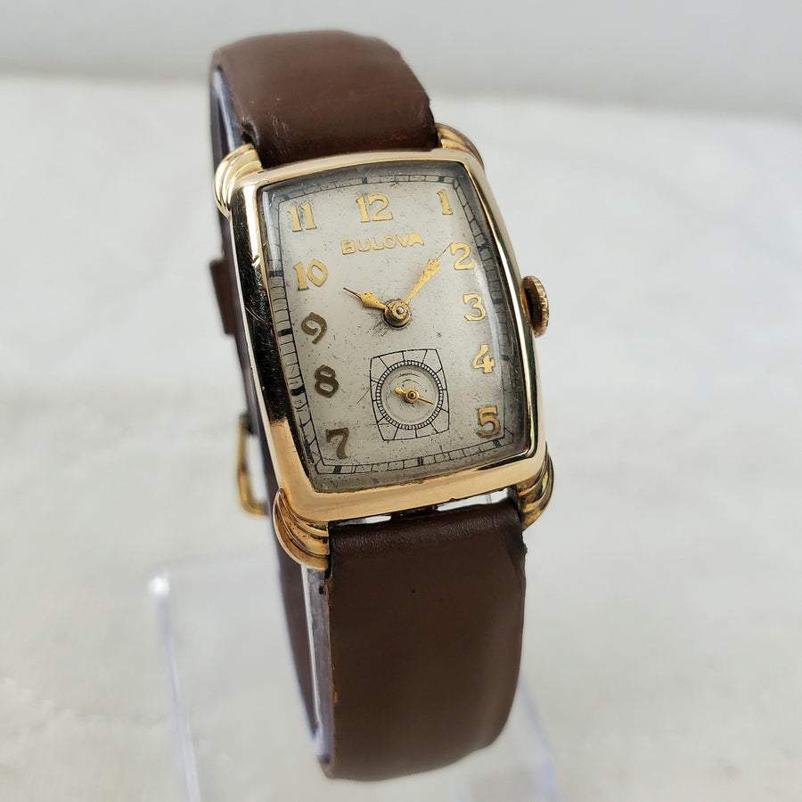 Bulova Tank Mechanical Handwind ART Deco 21MM Men's Watch — Pre-Owned