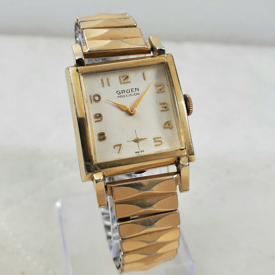 Gruen Precision 10K R.G.P Handwind Swiss Made Square 27MM Watch — Pre-Owned, photo 1