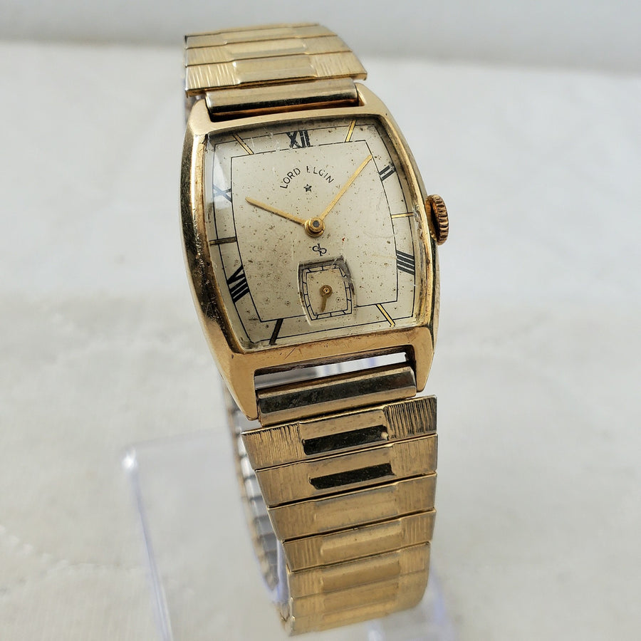 Lord Elgin Tank 14K Gold Filled ART Deco Handwind 25MM Watch — Pre-Owned, photo 1